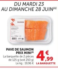 Pavé de Saumon Prix Mini