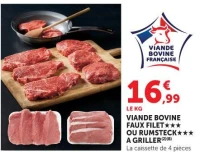 VIANDE BOVINE FAUX FILET OU RUMSTECK A GRILLER