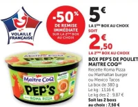 Box Pep's de poulet Maître CoQ