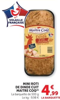 Mini Roti de Dinde Cuit Maitre Coq
