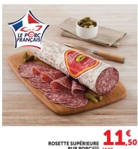 Rosette supérieure pur porc