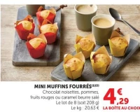 Mini Muffins Fourrés