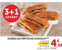 Suisses aux pépites de chocolat