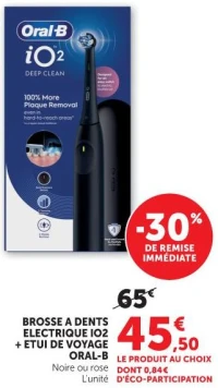 Oral-B Brosse à dents électrique iO2 + Étui de voyage