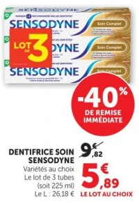 Sensodyne Dentifrice Soin Complet