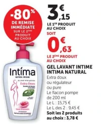 Gel Lavant Intime Intima Natural
