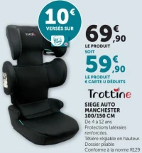 Trottine Siege Auto Manchester 100/150 CM