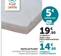 U tout petits Matelas Pliant