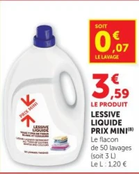 Lessive Liquide Prix Mini