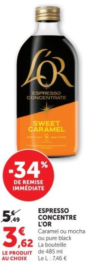 ESPRESSO CONCENTRE L'OR