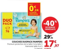 COUCHES DUOPACK PAMPERS
