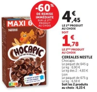 Cereales Nestle Chocapic ou Lion