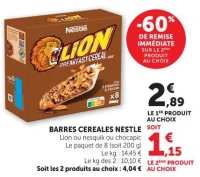 Barres céréales Nestlé