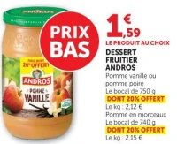 Dessert fruitier Andros