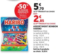 Assortiment bonbon Haribo