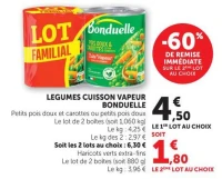 LEGUMES CUISSON VAPEUR BONDUELLE
