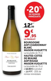 Bourgogne AOP Chardonnay Blanc Maison Huguette