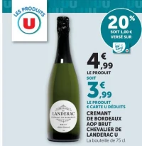 Cremant de Bordeaux AOP Brut Chevalier de Landerac U