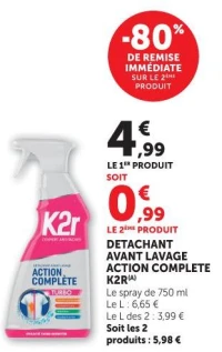 Detachant avant lavage Action Complete K2r
