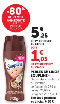 Perles de linge Soupline