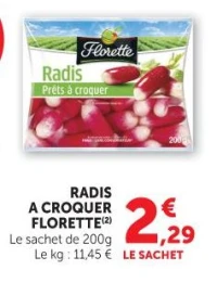 RADIS A CROQUER FLORETTE