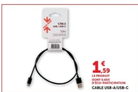 CABLE USB-A/USB-C