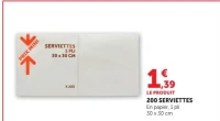 200 SERVIETTES