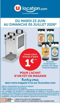 Location de tireuse à bière U Location