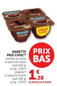 DANETTE PRIX CHOC