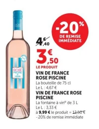 VIN DE FRANCE ROSE PISCINE