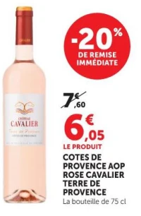COTES DE PROVENCE AOP ROSE CAVALIER TERRE DE PROVENCE