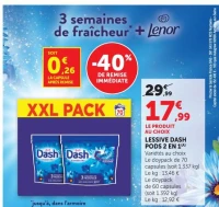 LESSIVE DASH PODS 2 EN 1