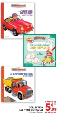 Collection Les P'tits Véhicules Éditions Fleurus