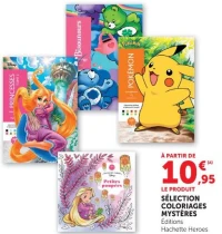 Sélection Coloriages Mystères Éditions Hachette Heroes