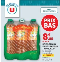 BOISSON AUX FRUITS SAVEUR TROPICAL U