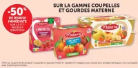 Sur la gamme coupelles et gourdes Materne