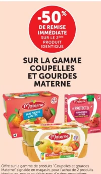 Gamme coupelles et gourdes Materne