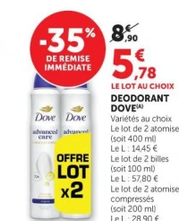 DEODORANT DOVE(A)