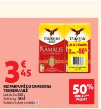 Riz parfumé du Cambodge Taureau Ailé Kamâlis