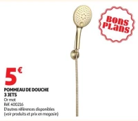 Pommeau de douche 3 jets