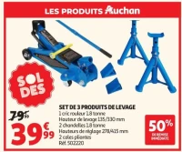 Auchan Set de 3 produits de levage