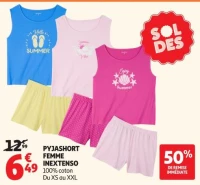 PYJASHORT FEMME INEXTENSO
