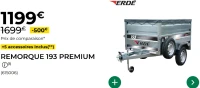 Erde Remorque 193 Premium