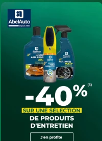 Abel Auto -40% sur une sélection de produits d'entretien