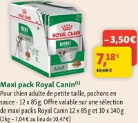 Maxi pack Royal Canin Pour chien adulte de petite taille, pochons en sauce - 12 x 85g