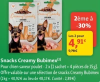 Snacks Creamy Bubimex