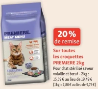 Sur toutes les croquettes PREMIERE 2kg