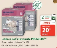 Litières Cat's Favourite PREMIERE