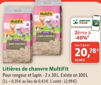 Litières de chanvre MultiFit