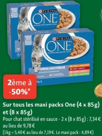 Purina One Packs (4 x 85g) et (8 x 85g) x2